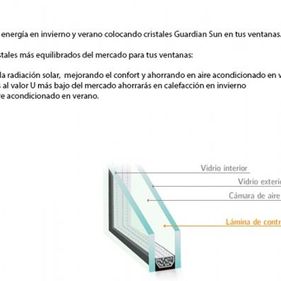 Carpintería de Aluminio Rico S.L. explicación de cristal 1